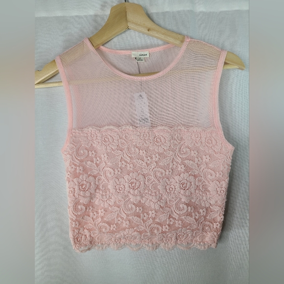 Garage midi mesh tank- Calm pink- New with tags- Size small womens - Picture 1 of 3
